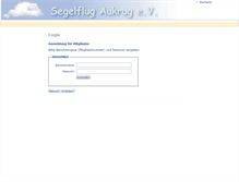 Tablet Screenshot of intern.segelflug-aukrug.de